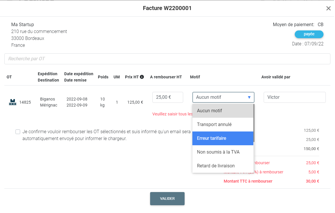Le remboursement est désormais possible sur l’application Bary : Remboursement partiel ou complet : comment faire ? 🤔