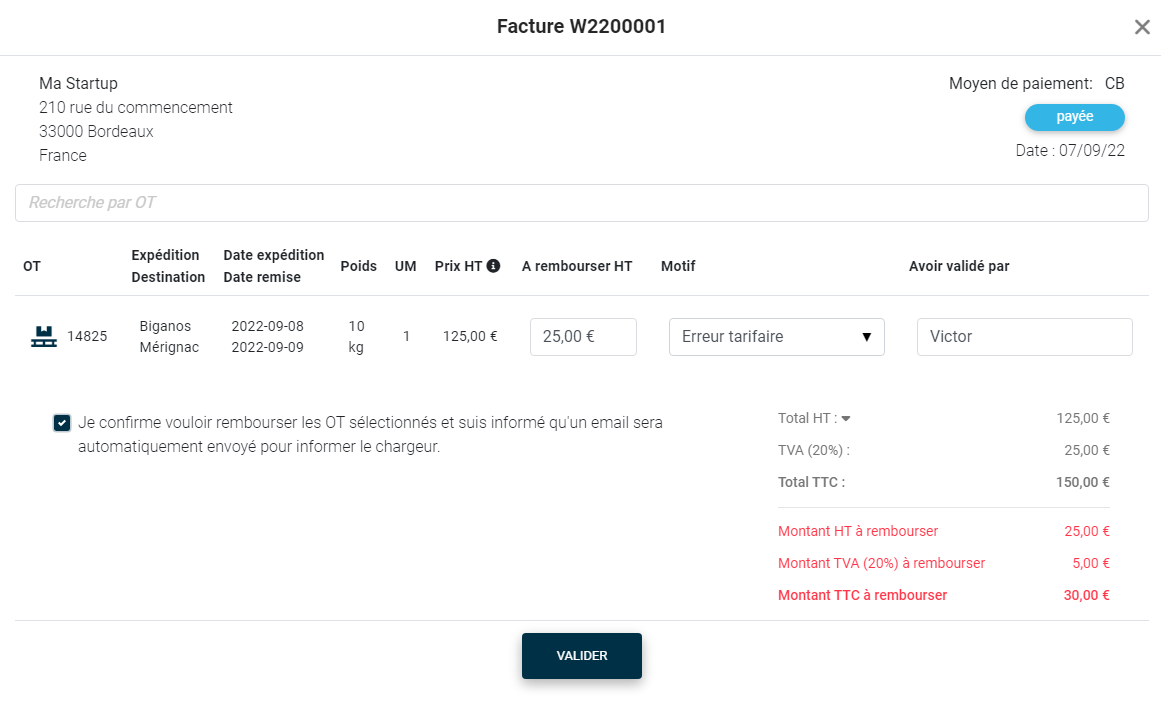 Le remboursement est désormais possible sur l’application Bary : Remboursement partiel ou complet : comment faire ? 🤔