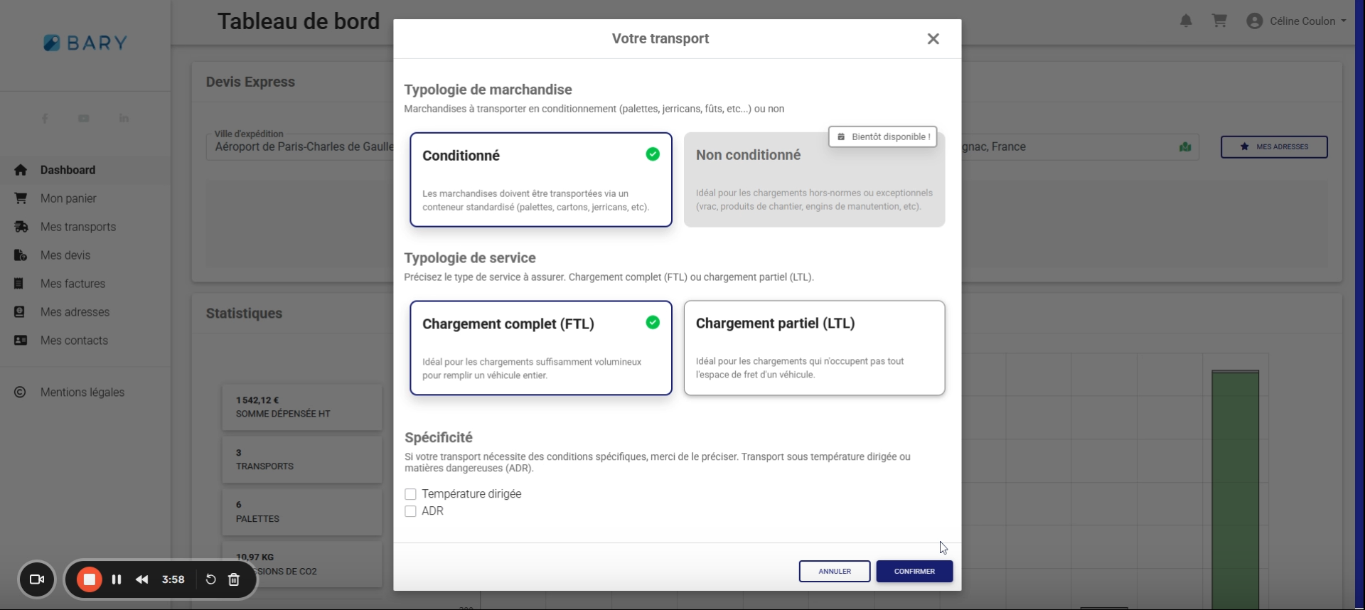 Transport conditionné complet, sélection de véhicules, température dirigée… Ce qui change sur votre application le 13 mai 2025
